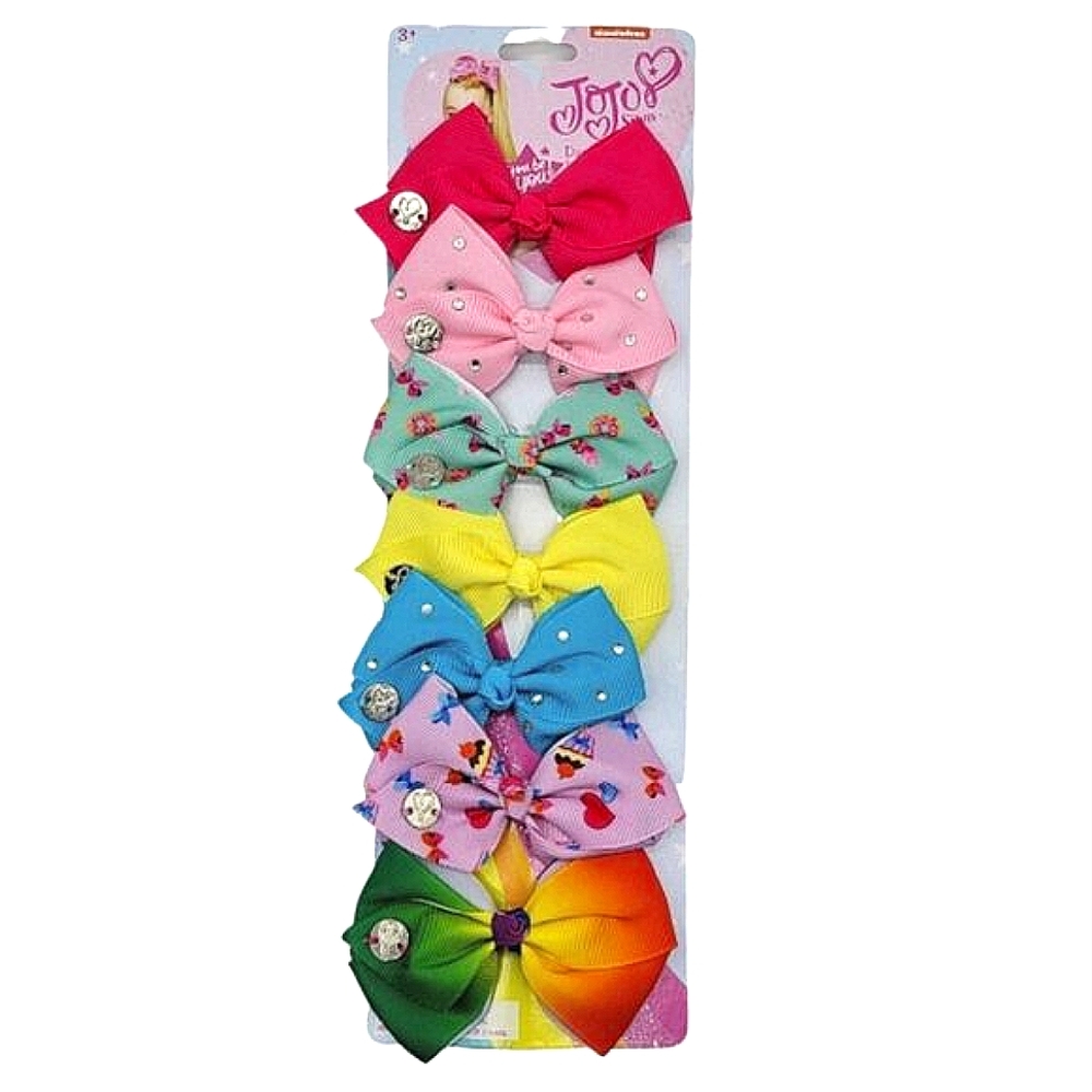 Jojo 7 Days Bow Set Girls Small Rainbow Glam Feminine Whimsical Fairy Festival